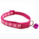 thumbnail image 1 of Collar para mascotas, lindo, reflectante, ajustable, hebilla de seguridad, cómodo collar para perros y gatos con campana, color rojo, 1 of 1