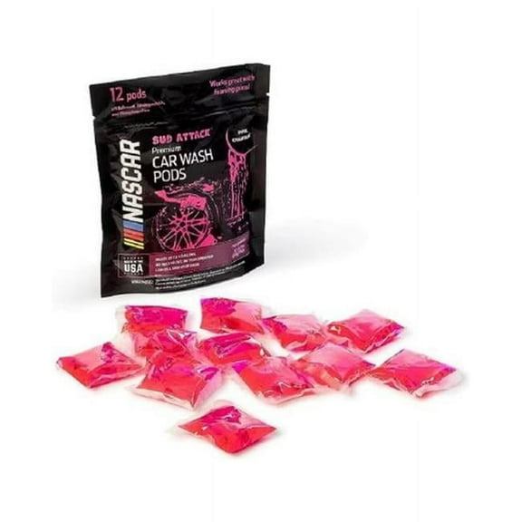 NASCAR - SUD Attack Car Wash Pods - Foaming Car Wash Soap (Works with Foam Cannons, Foam Guns or Bucket Washes) Safe for Cars, Trucks, Motorcycles, RVs & More
