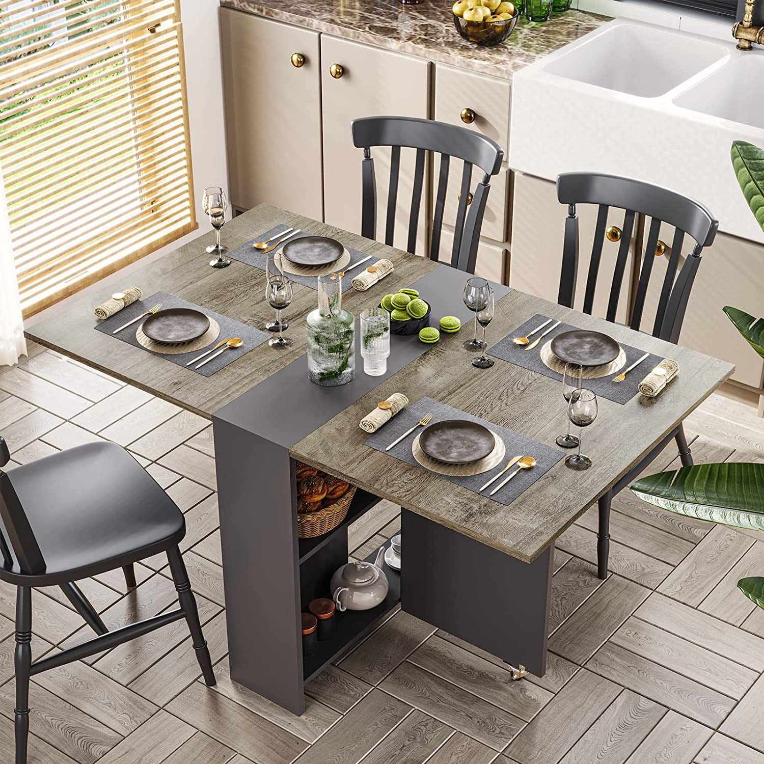 Folding dining table walmart discount