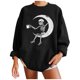 thumbnail image 1 of Sudaderas con capucha estampadas de manga larga informales para mujer a la moda de Halloween Pompotops gfhjh1412, 1 of 5