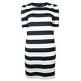 thumbnail image 3 of Women's Plus Striped Puff-Sleeve Ponte Dress-LN-1X, 3 of 4