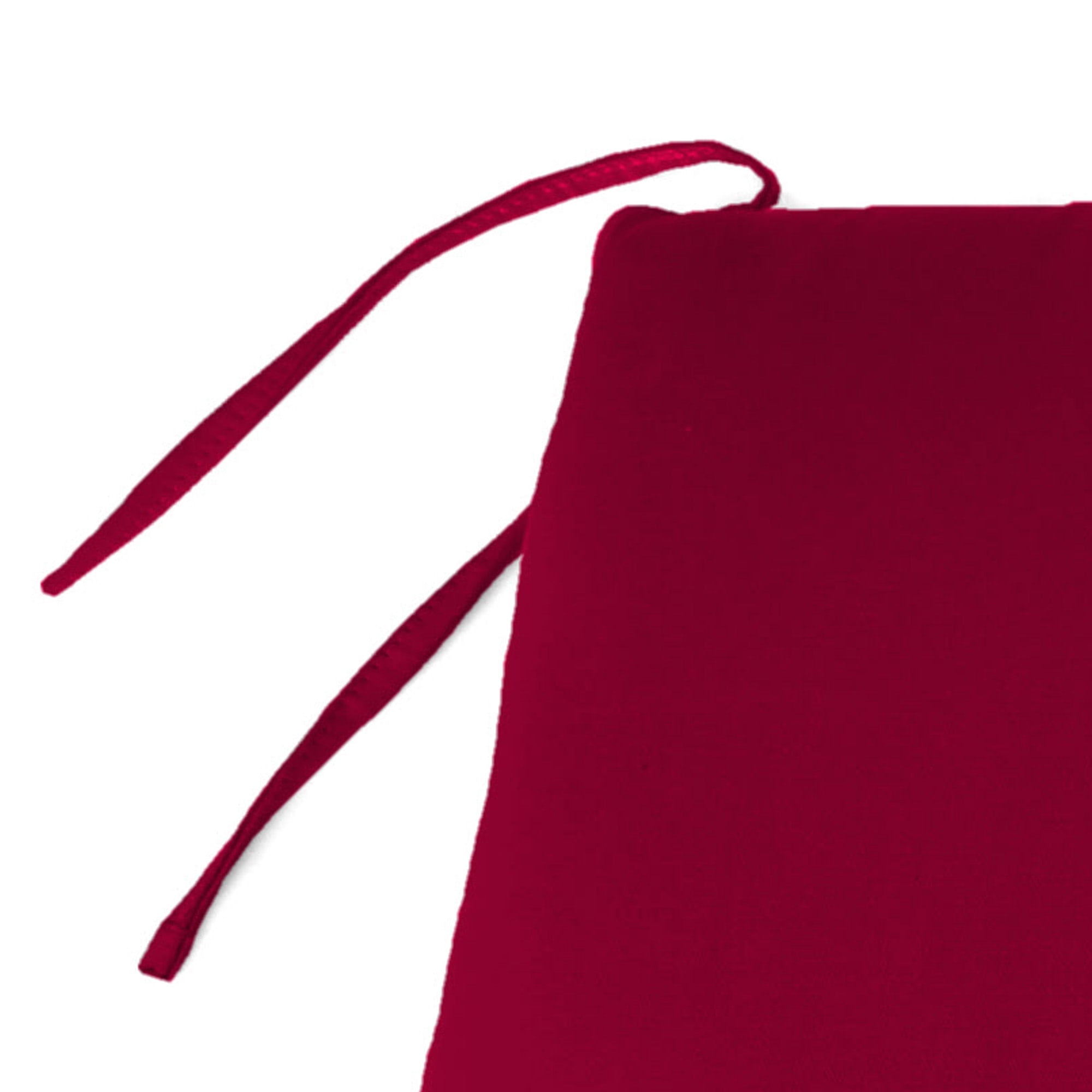 Jordan Manufacturing 57" x 18.75" Barn Red Solid Rectangular Outdoor Settee Swing Bench Cushion with Ties