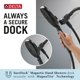thumbnail image 3 of Cabezal de ducha de mano Delta Faucet SureDock 75613BL con manguera de 6 funciones, 3 of 4