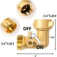 thumbnail image 2 of Rv Water Tank Stainless Steel Water Inlet Parts Combination 3/4 Ght 1/2 Npt, 2 of 7