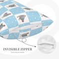 thumbnail image 2 of Plush Throw Pillow Covers, Plaid Cartoon Cute Chicken Pillow Cases with Invisible Zipper, Breathable Microfiber Pillow Cases Standard Size for Sleeping Bedroom Sofa Living Room 20x30, 2 of 5