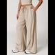 thumbnail image 5 of Pantalones Deportivos Casuales Holgados de Pierna para Mujer, Rectos, de Tiro Bajo, con Bolsillos con Cordón Elástico Albaricoque L, 5 of 9