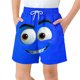 thumbnail image 1 of Pantalones cortos de bolsillo para niños con cordón elástico estampado casual traje de baño pantalones de cinco puntos, 1 of 8