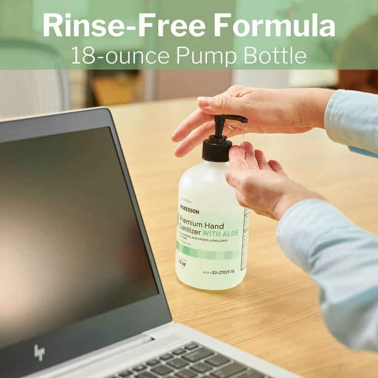 McKesson Premium Hand Sanitizer Gel, Spring Water Scent, Aloe, 70