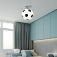 thumbnail image 2 of Baohd Soccer Ball LED Ceiling Lights Illuminate Football Bar With Style Football Bar Club Ceiling Lamp Black, 2 of 6