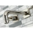 thumbnail image 4 of Kingston Brass KS6126BEX Essex Double-Handle Wall Mount Bathroom Faucet, Polished Nickel, 4 of 8