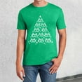 thumbnail image 2 of Mens Polo T-Shirt Christmas Solod Color Simple Cute Pattern Fashion Unisex Mens Button Down Shirt,Green,S, 2 of 4