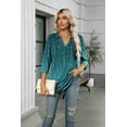 thumbnail image 6 of Zeagoo Quarter Sleeve Tops for Women Tunic Blouses V Neck Tee Shirts Tunics Blouses for Women, 6 of 6