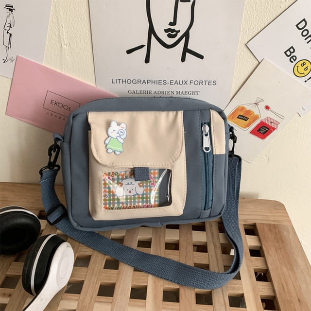 Bolsa de hombro de moda cruzados de lona para mujer Casual para ir de compras (Azul) Ndcxsfigh Para Estrenar