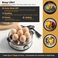 thumbnail image 2 of Cocedor de huevos Annie & Mia Design para 7 huevos, acero inoxidable, 360 W, 2 of 8