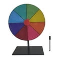 thumbnail image 4 of Juego de mesa giratoria con premios de sobremesa con bolígrafo borrable y base estable. 8 cuadrícula, 4 of 9