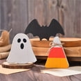 thumbnail image 5 of SLYNSHome Halloween Wooden Signs Decor Halloween Tiered Tray Decor for Rustic Farmhouse Home Mantle - Pumpkin, 5 of 6