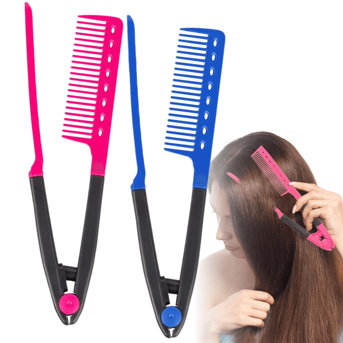 Pelo Peine Tipo Plancha Cepillo Para Alisar El Plancha De Pelo