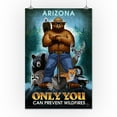 thumbnail image 3 of Arizona, Smokey Bear, Only You Can Prevent Wildfires (16x24 Giclee Gallery Art Print, Vivid Textured Wall Decor), 3 of 3