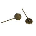 thumbnail image 5 of 10 piezas pinzas para el cabello Sunnimix colores bronce flor de filigrana 20.4mm, 5 of 5