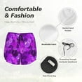 thumbnail image 4 of Disketp Berry Raspberry Women's Shorts Workout Shorts for Athletic Gym Running Shorts with Phone Pockets-Small, 4 of 7