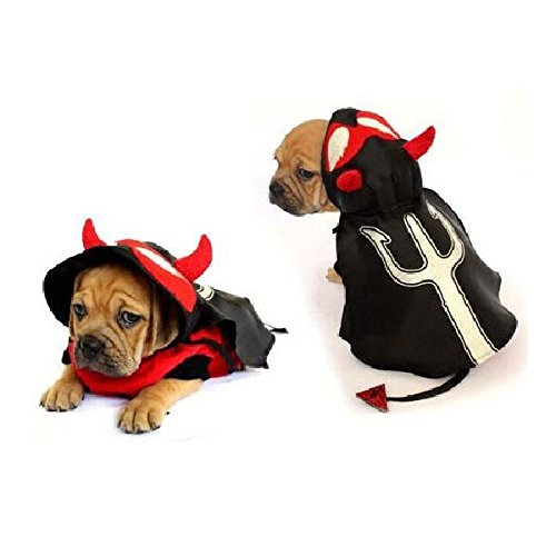 Dog Costume DEVIL COSTUMES Dress Your Dogs Puppy Red Devils Satan(Size