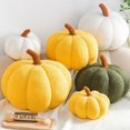 thumbnail image 3 of CHAO Cojín de calabaza de Halloween azul de 20 cm, decoración creativa, cojín para sofá, cojín para decoración del hogar, 3 of 5