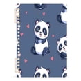 thumbnail image 2 of Notebook 8.3x5.7x0.4 Inch One Sizex1 Journey Note Diary Hardcover Notebook 60 Pages,80g Paper Writing Smooth and Not Easy to Break Cartoon Panda, 2 of 8
