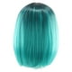 thumbnail image 1 of Peluca Bob para mujer, color degradado, peluca sintética para cosplay, peluca corta y recta, peluca Bob de encaje resistente al calor (verde oscuro degradado), 1 of 5
