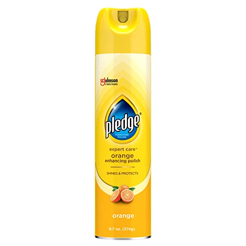 Pledge Beautify It Orange Enhancing Polish Spray Removes Dust and