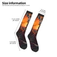 thumbnail image 2 of Balery Tree Hollow Meditating Giraffe Calcetines novedosos Calcetines deportivos Calcetines hasta la rodilla Calcetines de algodón Calcetines originales y geniales, 2 of 6