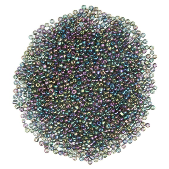 Cousin DIY Glass E-Beads, 100g Bulk Pack, 6/0, Clear AB, Unisex, perfect for Adults and Teenagers, 1000  Pieces