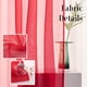 thumbnail image 3 of Cortina TOAVA DECO de gasa transparente roja, 115 x 114 cm, 2 paneles, 3 of 8