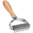 thumbnail image 1 of Pet Grooming Brush, 2 Sided Undercoat Rake For Cats,safe Dematting Comb Deshedding Tool For Mat, 1 of 5