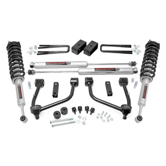 Rough Country 3.5" Lift Kit (fits) 2007-2020 Tundra | N3 Loaded Struts / N3 Rear Shocks | Upper Control Arms Kit | 76831