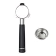 thumbnail image 2 of Coffee Machine Parts, Espresso Machine Coffee Handle, Stainless Steel Filter Basket, Wood Portafilter Holder, 2 of 7