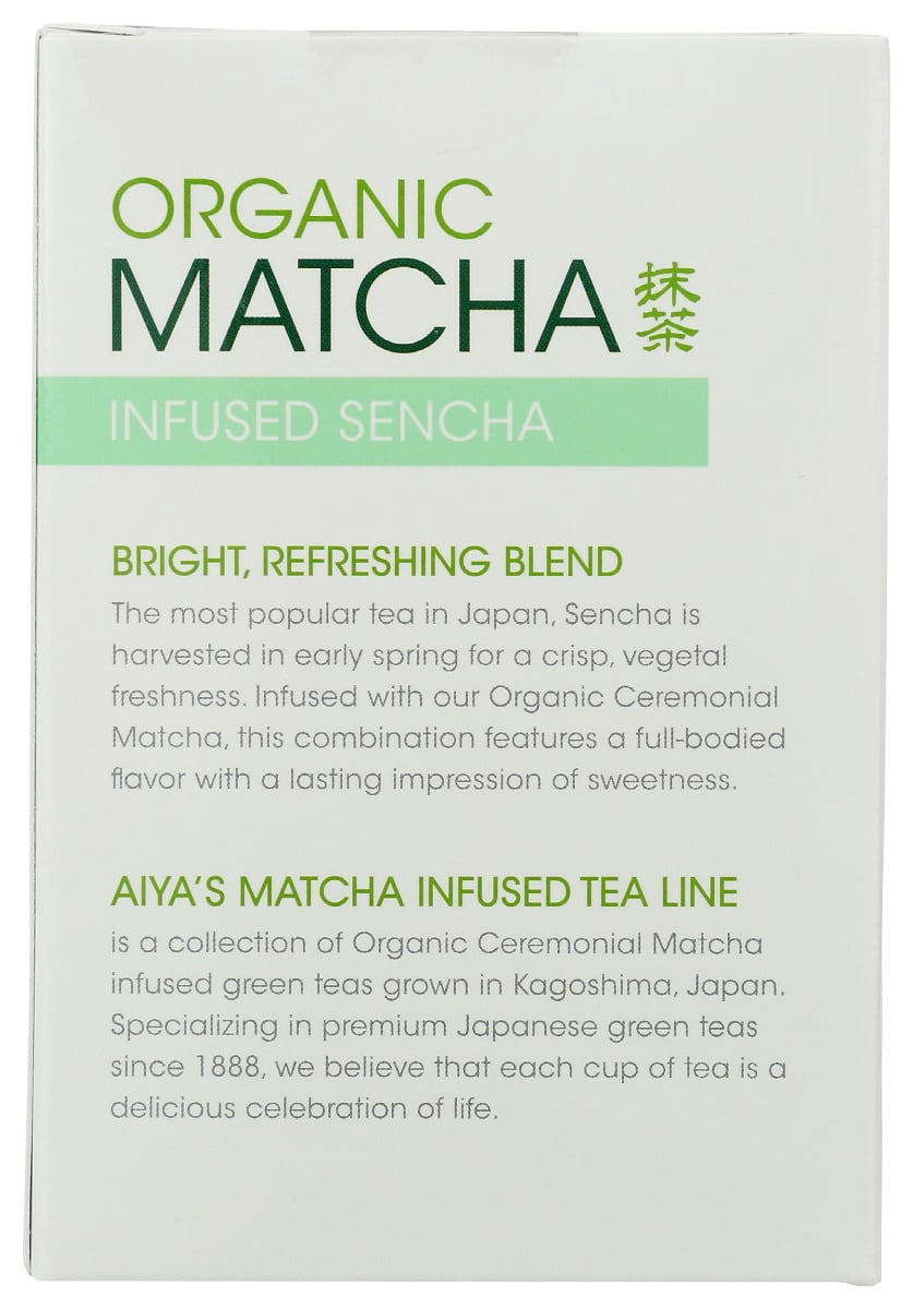 (Price/Case)Aiya - Tea Matcha Infus Senc - Case of 6-20 GR