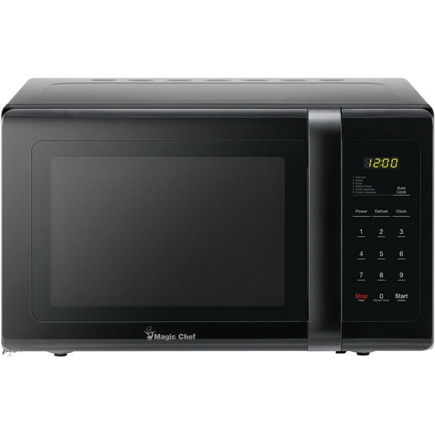 Magic Chef 0 9 Cu Ft 900w Countertop Microwave Oven In Black
