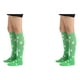 thumbnail image 3 of Qarigey 1 par de calcetines a rayas hasta la rodilla de arcoíris, elasticidad, transpirabilidad, apariencia de moda cómoda, calcetín antideslizante, Type3 NO3 Qarigey CBP288707, 3 of 6