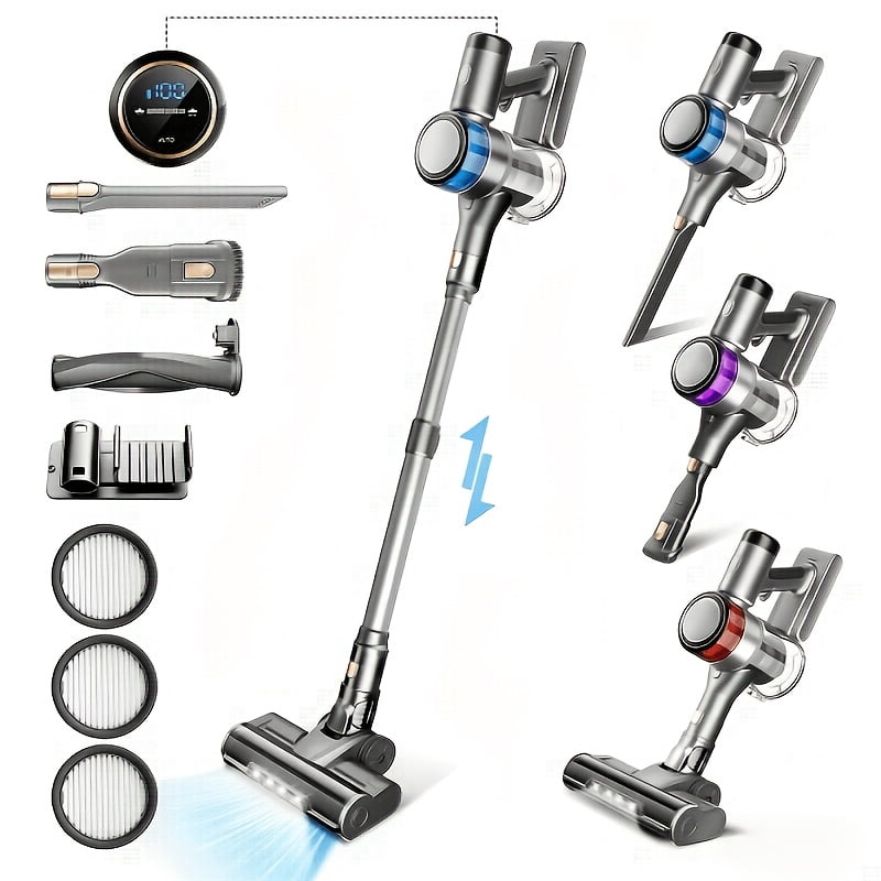 General S9 Cordless Vacuum Cleaner for Home, 45Kpa Powerful Suction, 55Min Runtime, 54.58oz Dust Cup, Vacuum Cleaner for Home, Hardwood Floor, Carpet And Pet Hair