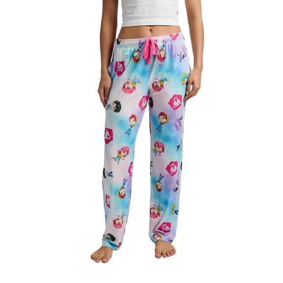 Kpop Demon Hunters Kawaii Huntr/x All-Over Print Women's Sleep Pajama Pants -XL