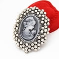 thumbnail image 3 of UNTERING Wedding Party Queen Lady Vintage Victorian Cameo Bronze Brooch Pin, 3 of 7