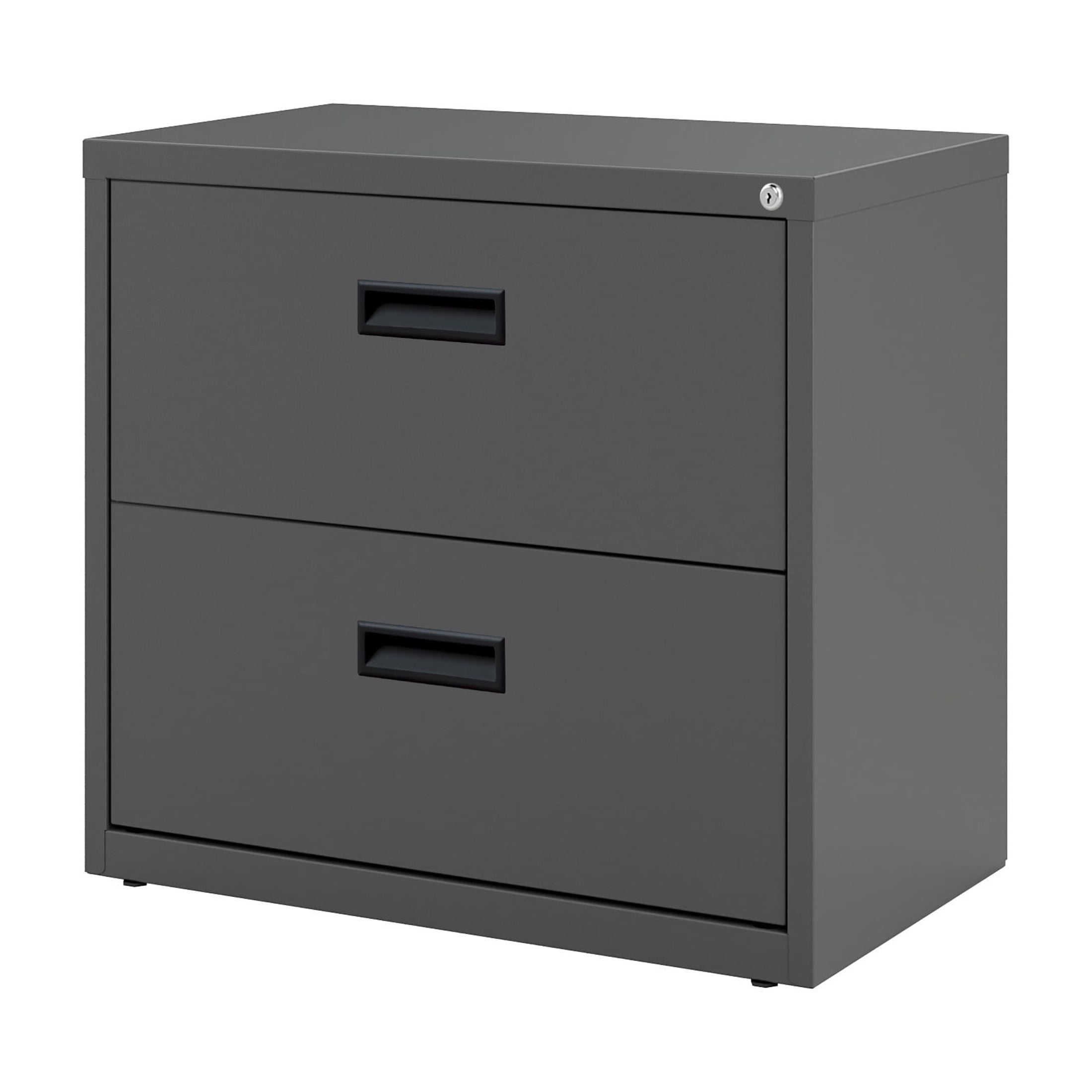 Hirsh 30 inch Wide 2 Drawer Lateral File Cabinet for Home or Office, Charcoal