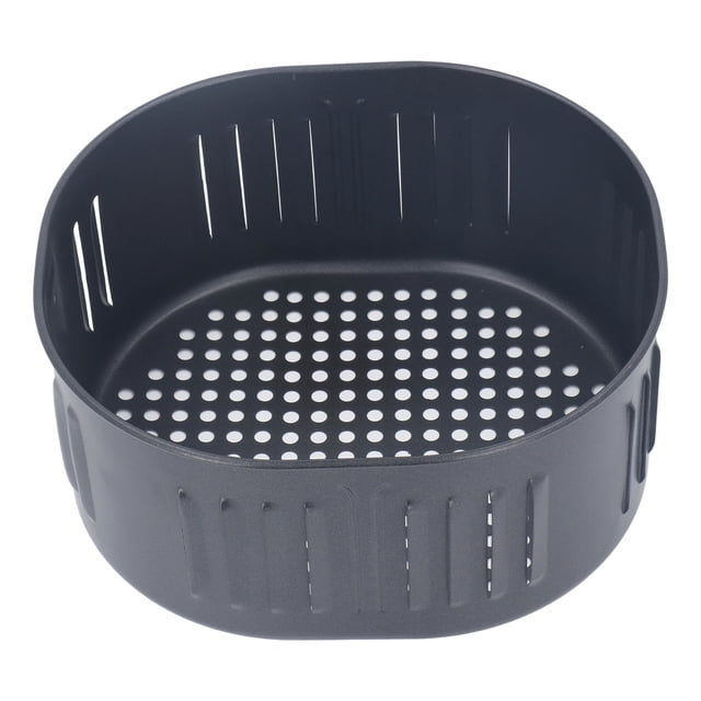 CANASTA DE DRENAJE DE ACEITE DE FRE FREIDORA, CUBIERTA NEGRA SIN PALOS 5.5L Cesta de Freidora reutilizable Fácil de Limpiar para el HOGAR