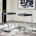 thumbnail image 2 of Heavenly Collection PU Stool with Stainless Steel Frame SET OF 6, 2 of 8