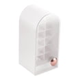 thumbnail image 1 of 18 Rejillas Soporte para lápiz labial Caja de almacenamiento Decoración para tocador Mostrador Vitrina Soporte para brillo de labios Organizador para Blanco Baoblaze Organizador de pintalabios, 1 of 8