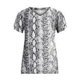 thumbnail image 6 of USSUMA Womens Summer Tops and Blouses Trendy Womens Summer Tops V Neck T Shirts Summer Short Sleeve Casual Tees Shirts Summer Tops Loose Casual Tee T-shirt Blouse Female, 6 of 7
