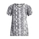 thumbnail image 5 of ICHUANYI Clearance Women's Short Sleeve Print V-Neck T-Shirt Loose Casual Summer Tee Tops(White, L) ICHUANYI WER2023081112059, 5 of 7