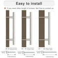 thumbnail image 4 of knobelite 25 Pack 102mm(4inch) Hole Centers Cabinet Handles Stainless Steel Kitchen Cabinet Door Handles and Pulls Cabinet Knobs Length 162mm(6.37inch) Brushed Nickel, 4 of 6