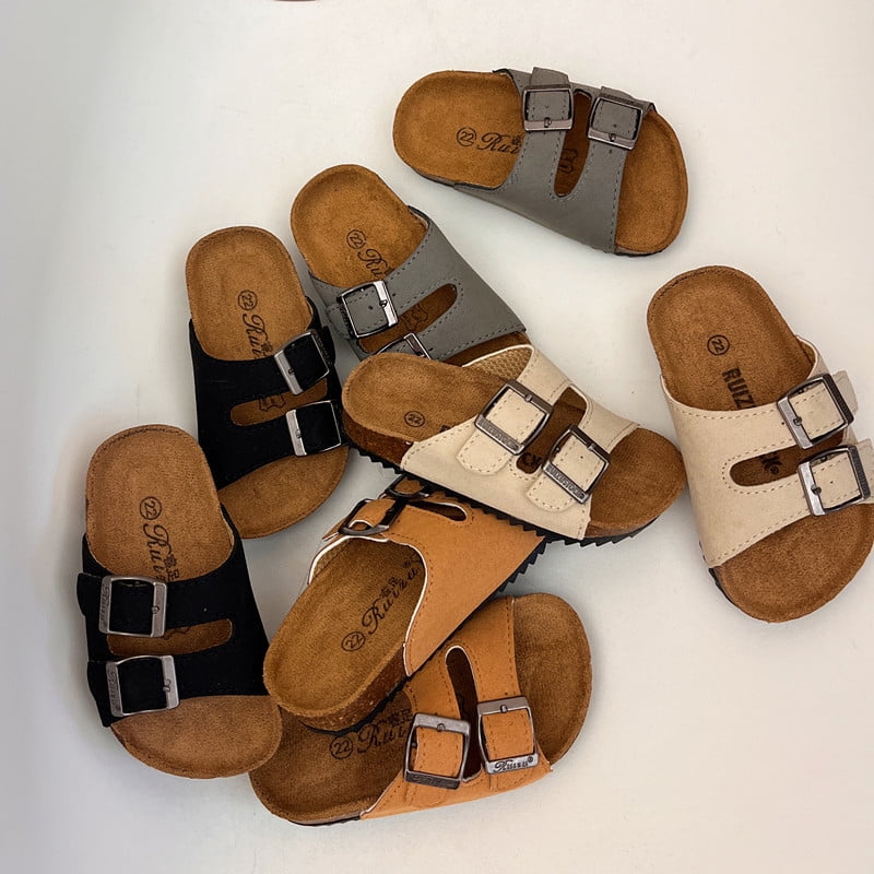 Children s Cork Slippers Summer New Korean Style Boys and Girls Outwear Fashion Sandals Baby Beach Shoes Parent child Walmart