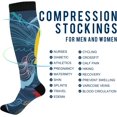 thumbnail image 4 of FREEAMG American Map Compression Socks for Women and Men, 1 Pair, 4 of 7